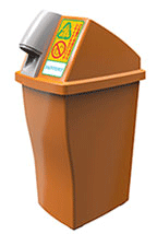 New recycling boxes with industry-standard specifications for outdoor areas