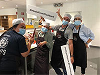 Our Australian team preparing meals for communities in need