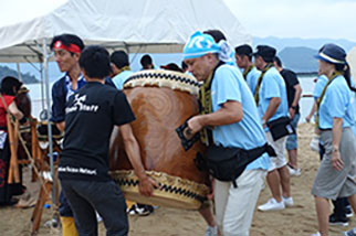 Innoshima Suigun Matsuri operations volunteers