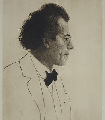 Gustav Mahler (etching by Emil Orlik)