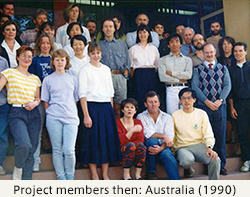 Project members then: Australia (1990)