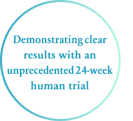 Demonstrating clear results with an unprecedented 24-week human trial