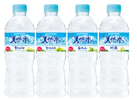 550-mL Suntory Tennensui PET Bottles